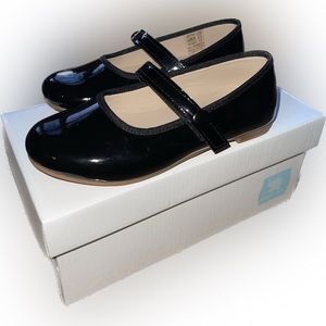 Elephantito black patent Princess flat